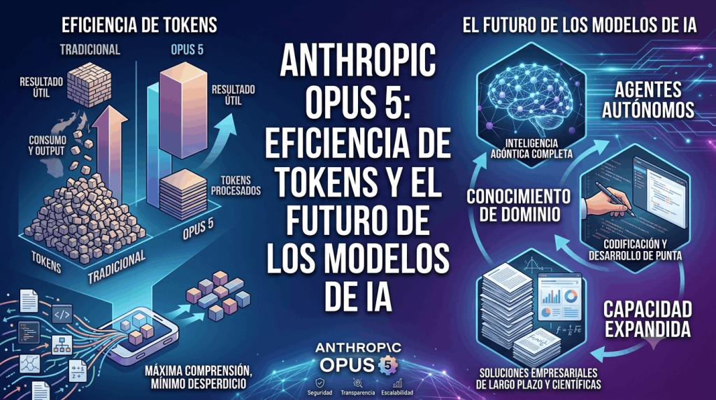 Anthropic Opus 5 eficiencia de tokens y el futuro de los modelos de IA