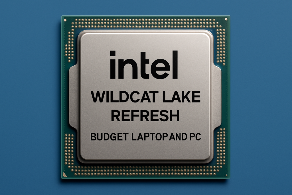 Procesador Intel Wildcat Lake Refresh para laptops y PCs económicos 2026