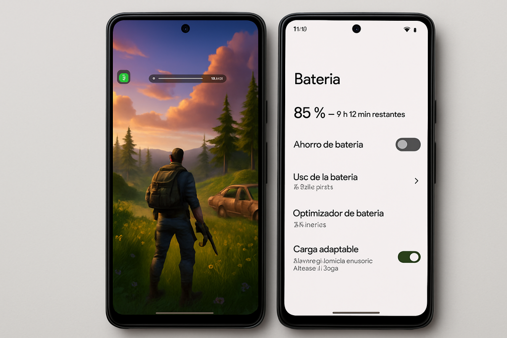 Pixel 11: problemas de gaming, batería y configuraciones ocultas que debes conocer Google Pixel 11 mostrando pantalla de gaming y ajustes de batería en Android 16